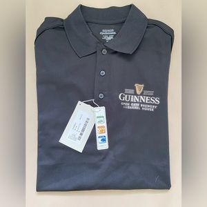 Guinness Golf Shirt Polo Men’s XL Black New With Tags